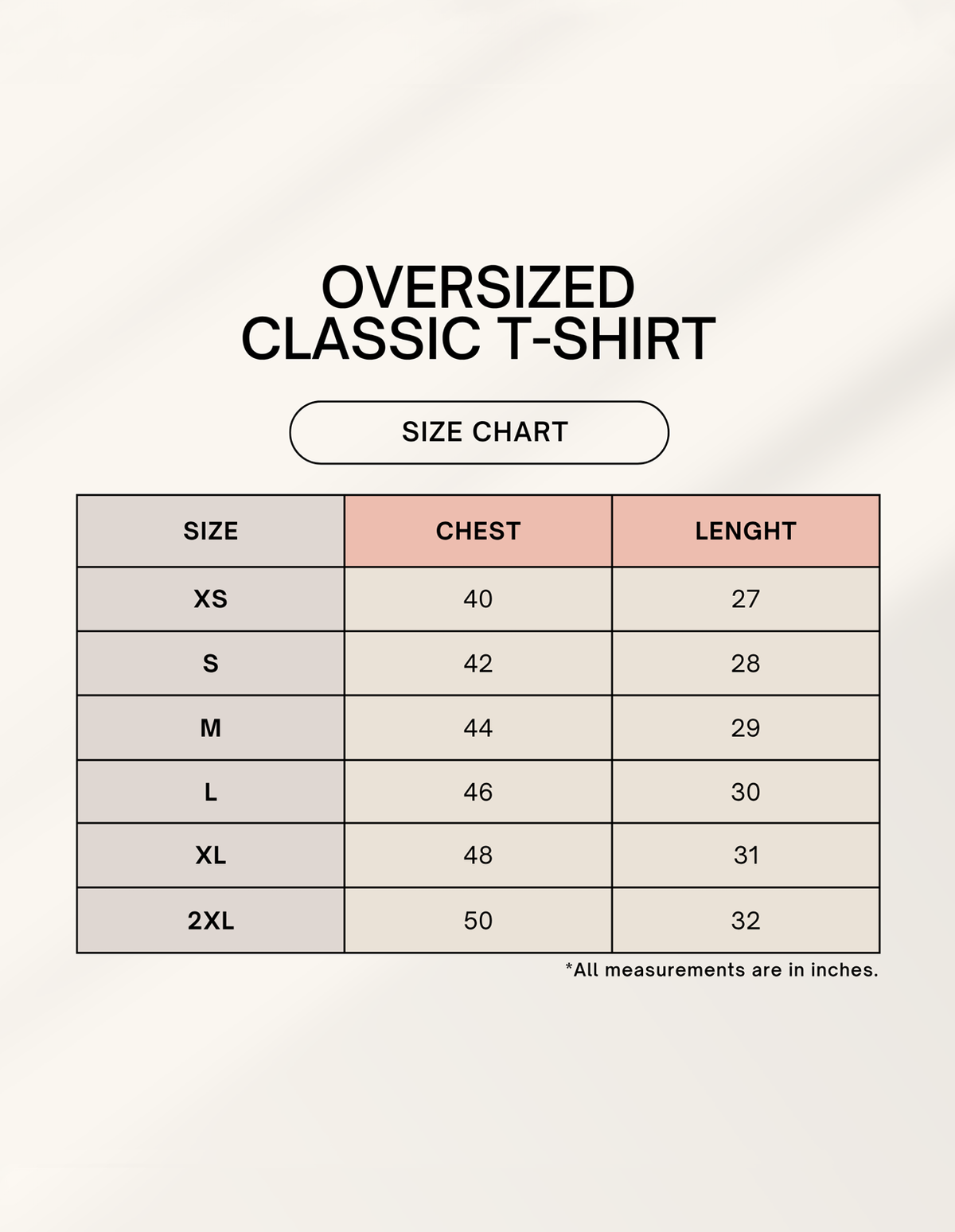 Size Guide for Oversized: Green Dog